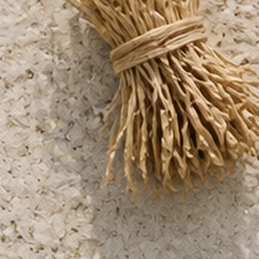 A bundle of vetiver roots on limestone