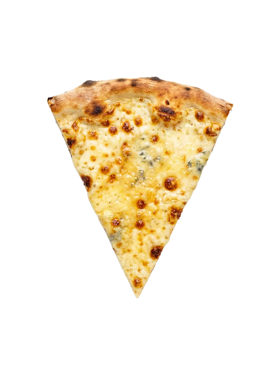 Four cheese slice — golden blend of four cheeses